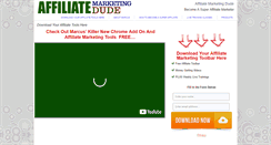 Desktop Screenshot of affiliatemarketingdude.com