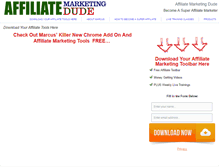 Tablet Screenshot of affiliatemarketingdude.com